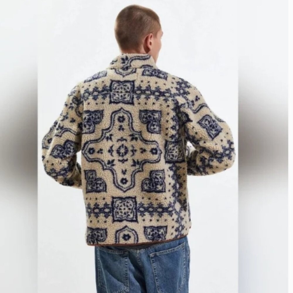 Bdg Beige And Navy Patterned Jacket - image 2